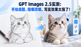 GPT Images 2.5实测：手绘成图、指哪改哪，写实效果太强了！