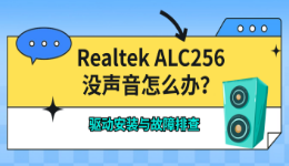 Realtek ALC256没声音怎么办？驱动安装与故障排查