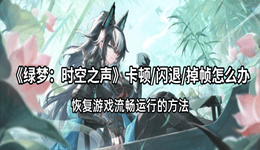 《绿梦：时空之声》卡顿/闪退/掉帧怎么办？恢复游戏流畅运行的方法